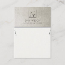 ELEGANT METALLIC FAUX SILVER LOGO DISPLAY