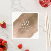 Elegant Metallic Gold Birthday Party Servet (Insitu)