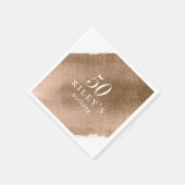 Elegant Metallic Gold Birthday Party Servet (Hoek)