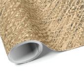 Elegant Metallic Gold Rough Textured look Cadeaupapier (Rol Hoek)