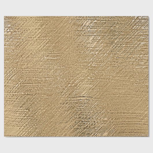 Elegant Metallic Gold Rough Textured look Cadeaupapier (Vlak)