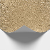 Elegant Metallic Gold Rough Textured look Cadeaupapier (Hoek)