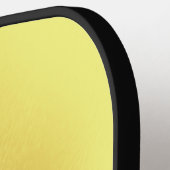 Elegant Metallic Gold Simple Monogram Naam Pickleball Paddle (Links Detail)