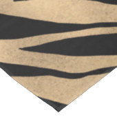 Elegant Metallic Gold Zebra Black Animal Print Tafelkleed (Gekanteld)