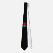 Elegant Metallic Gradient Stripes Design Stropdas (Voorkant)