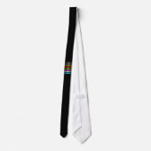 Elegant Metallic Gradient Stripes Design Stropdas (Achterkant)