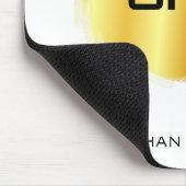 Elegant Metallic look Faux Gold Modern Monogram Muismat (Hoek)