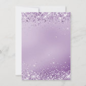 Elegant metallic paarse blanco briefkaart 4.5 "x6. (Achterkant)