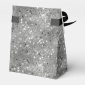 Elegant Metallic Silver Confetti Bedankdoosjes (Achterkant)