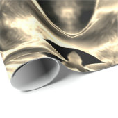 Elegant Metallic Silver Gold Kijk kerstster Cadeaupapier (Rol Hoek)