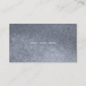 Elegant Metallic Visitekaartje (Achterkant)