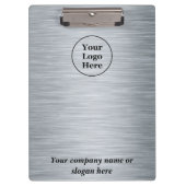 Elegant metallic zilver klembord (Voorkant)