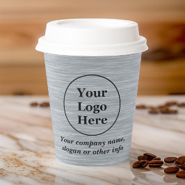 Elegant metallic zilver papieren bekers