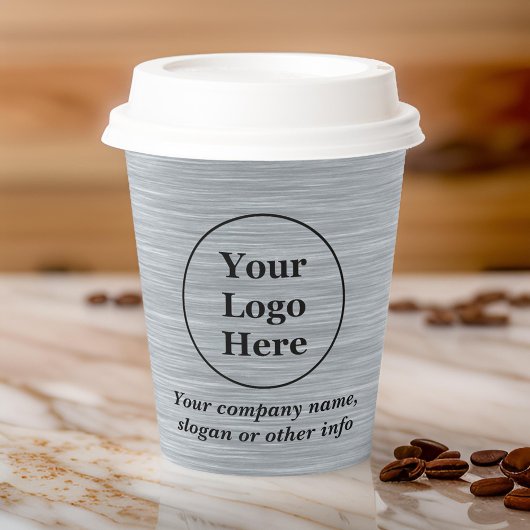 Elegant metallic zilver papieren bekers