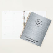 Elegant metallic zilver planner (Display)