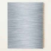 Elegant metallic zilver planner (Achterkant)