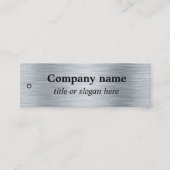 Elegant metallic zilver Prijs Label (Voorkant)