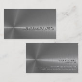 Elegant, metallisch visitekaartje (Voorkant / Achterkant)