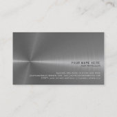 Elegant, metallisch visitekaartje (Achterkant)