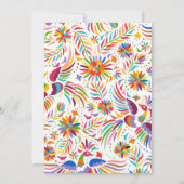 Elegant Mexican Florals Cinco de Mayo Baby shower Kaart (Achterkant)