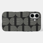 Elegant Mid Century Mod Arch Lines Black en White Case-Mate iPhone Case (Achterkant (horizontaal))