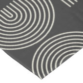 Elegant Mid Century Mod Arch Lines Black en White Tafelkleed (Gekanteld)