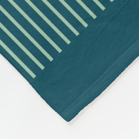 Elegant Mid Century Mod Arch Lines in Blauwgroen B Fleece Deken (Hoek)