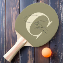 Elegant Mid-Century Modern Monogram Salie Weide