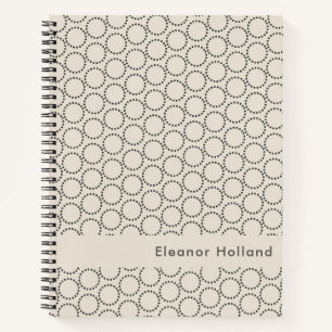 Elegant Mid-Century Moderne Gepersonaliseerd Notitieboek