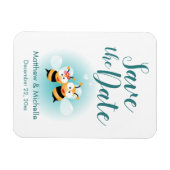 Elegant-middel om een paar bruiloft te zijn, bespa magneet (Horizontaal)