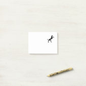 Elegant middeleeuwse hond post-it® notes (Op bureau)