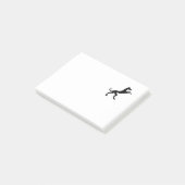 Elegant middeleeuwse hond post-it® notes (Schuin)