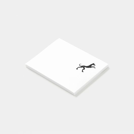 Elegant middeleeuwse hond post-it® notes (Schuin)