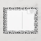 Elegant middeleeuwse letter A Antiek monogram Briefkaart (Achterkant)