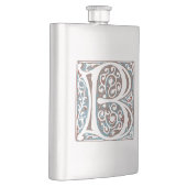 Elegant middeleeuwse letter B Antiek monogram Heupfles (Rechts)