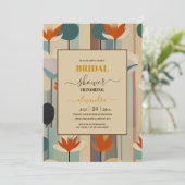 Elegant Midden-eeuws bloemig Vrijgezellenfeest Kaart (Staand voorkant)