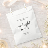 Elegant Midnight Snack Bruiloft Snoep Favor Bag Bedankzakje (Geknipt)