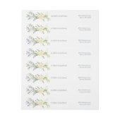 Elegant Midzomer Waterverf Floral Return Address (Vel)