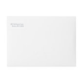 Elegant Midzomer Waterverf Floral Return Address (Voorkant)