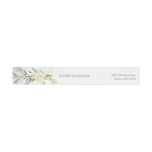Elegant Midzomer Waterverf Floral Return Address (Individueel)