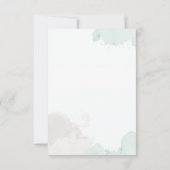 Elegant Midzomer Waterverf Florals | Keuze uit maa RSVP Kaartje (Achterkant)