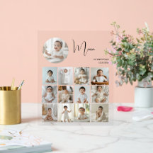 Elegant Mijn eerste jaar Collage Custom Photo