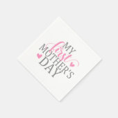 Elegant mijn eerste Moederdag | Papieren Servetten (Hoek)