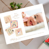 Elegant Mijn Eerste Vrolijke Kerstmis Foto Baby Ge Feestdagenkaart