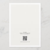 Elegant Mimimal Flower Nothing Fancy Wedding Kaart (Achterkant)