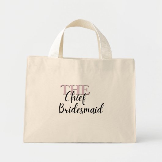 Elegant Mini Art Tas - Chief Bridesmaid (Voorkant)