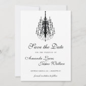 elegant mini chandelier slaat de datum op save the date (Voorkant)