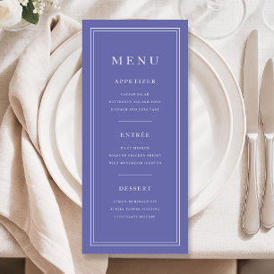 Elegant Minima 3 Gangen Purper Menu