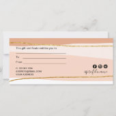 Elegant minimaal abstract goudglitter (Achterkant)