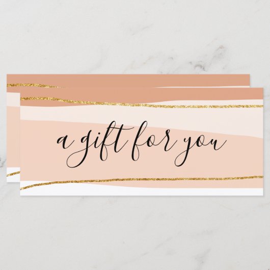 Elegant minimaal abstract goudglitter (Voorkant / Achterkant)